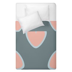 Hearts Love Blue Pink Green Duvet Cover Double Side (single Size) by HermanTelo