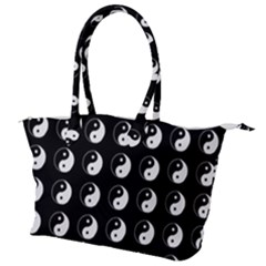 Yin Yang Pattern Canvas Shoulder Bag by Valentinaart