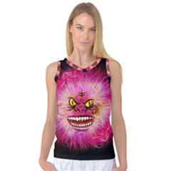 Monster Pink Eyes Aggressive Fangs Women s Basketball Tank Top by HermanTelo