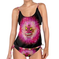 Monster Pink Eyes Aggressive Fangs Tankini Set by HermanTelo