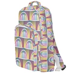 Seamless Pattern Background Abstract Double Compartment Backpack