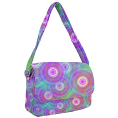 Circle Colorful Pattern Background Courier Bag by HermanTelo