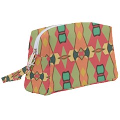 Pattern Orange Green African Wristlet Pouch Bag (large)