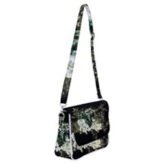 Awesome Tiger With Flowers Shoulder Bag With Back Zipper by FantasyWorld7