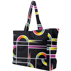 Background Abstract Semi Circles Simple Shoulder Bag by Pakrebo