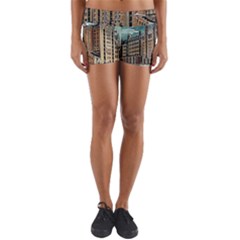 Architecture City Building Travel Yoga Shorts