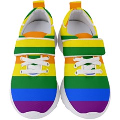 Lgbt Rainbow Pride Flag Kids  Velcro Strap Shoes by lgbtnation