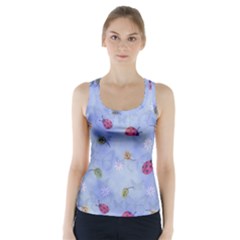 Ladybug Blue Nature Racer Back Sports Top by HermanTelo