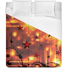 Star Radio Light Effects Magic Duvet Cover (california King Size) by HermanTelo