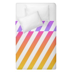 Abstract Lines Mockup Oblique Duvet Cover Double Side (single Size) by HermanTelo