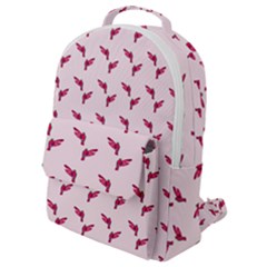 Pink Parrot Pattern Flap Pocket Backpack (small) by snowwhitegirl