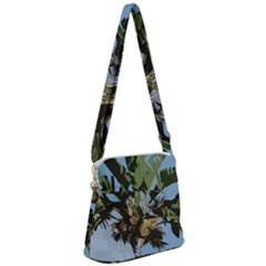 Palm Tree Zipper Messenger Bag by snowwhitegirl