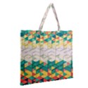 Background Triangle Zipper Large Tote Bag View2