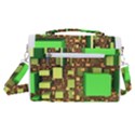 Blocks Cubes Green Satchel Shoulder Bag View3