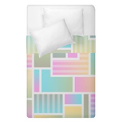 Color Blocks Abstract Background Duvet Cover Double Side (single Size) by HermanTelo