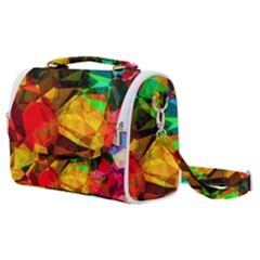 Color Abstract Polygon Satchel Shoulder Bag by HermanTelo