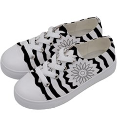 Mandala Kids  Low Top Canvas Sneakers by HermanTelo