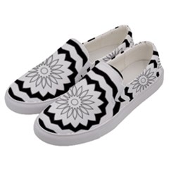 Mandala Men s Canvas Slip Ons by HermanTelo