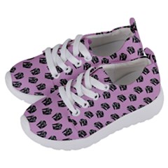 Girl Face Lilac Kids  Lightweight Sports Shoes by snowwhitegirl