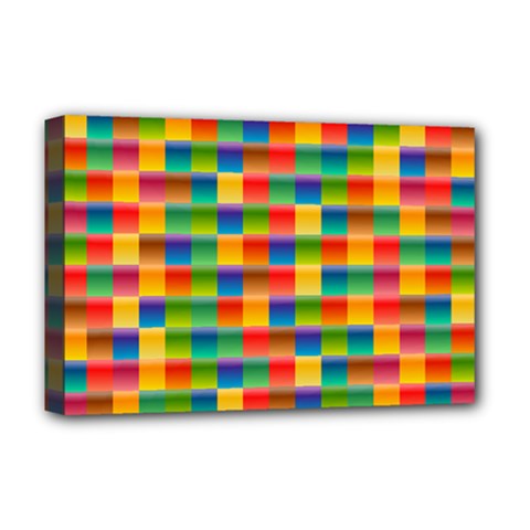 Background Colorful Abstract Deluxe Canvas 18  X 12  (stretched) by Bajindul