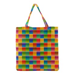 Background Colorful Abstract Grocery Tote Bag by Bajindul