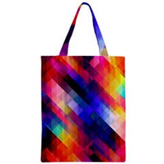 Abstract Background Colorful Pattern Zipper Classic Tote Bag by Bajindul