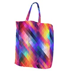 Abstract Background Colorful Pattern Giant Grocery Tote by Bajindul