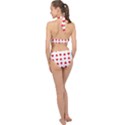 Heart Red Love Valentines Day Halter Side Cut Swimsuit View2