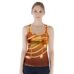 Music Notes Sound Musical Love Racer Back Sports Top by Bajindul