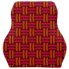 Pattern Red Background Structure Car Seat Velour Cushion  by Bajindul