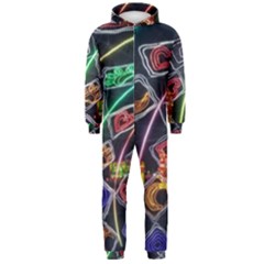 Dragon Lights Hooded Jumpsuit (men)  by Riverwoman