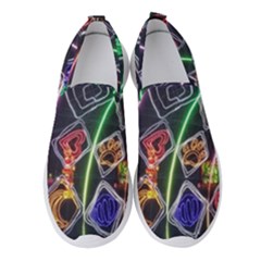 Dragon Lights Women s Slip On Sneakers by Riverwoman