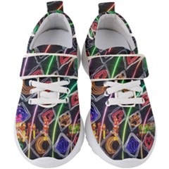 Dragon Lights Kids  Velcro Strap Shoes by Riverwoman