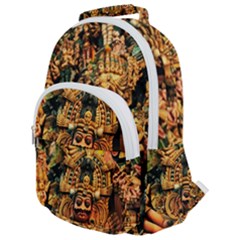 Sculpture Art Temple Tower Rounded Multi Pocket Backpack by Pakrebo