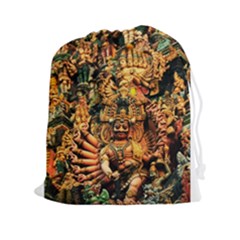 Sculpture Art Temple Tower Drawstring Pouch (xxl) by Pakrebo