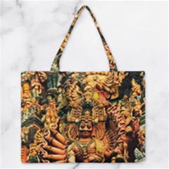 Sculpture Art Temple Tower Zipper Medium Tote Bag by Pakrebo