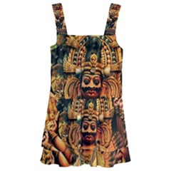 Sculpture Art Temple Tower Kids  Layered Skirt Swimsuit by Pakrebo