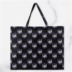 Forest Girl Gradient Black Zipper Large Tote Bag by snowwhitegirl