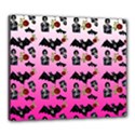 Pink Gradient Bat Pattern Canvas 24  x 20  (Stretched) View1