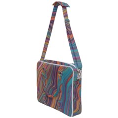 Colorful Sketch Cross Body Office Bag by bloomingvinedesign