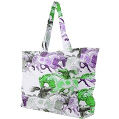 Horse Animal World Green Simple Shoulder Bag by BangZart