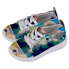 Washed Out Snowball Branch Collage (iv) Kids  Lightweight Sports Shoes by okhismakingart