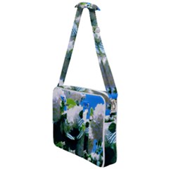 Blue Snowball Branch Cross Body Office Bag by okhismakingart