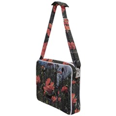 Faded Poppy Field  Cross Body Office Bag by okhismakingart