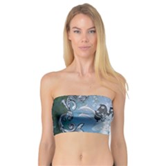 Surfboard With Dolphin Bandeau Top by FantasyWorld7