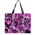 Pink Scene Kid Sketches Zipper Mini Tote Bag View2