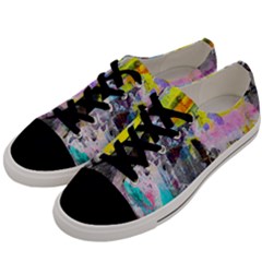 Graffiti Pop Men s Low Top Canvas Sneakers by ArtistRoseanneJones