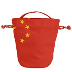 China Flag Drawstring Bucket Bag by FlagGallery