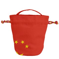 Chinese Flag Flag Of China Drawstring Bucket Bag by FlagGallery