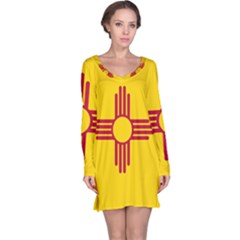 New Mexico Flag Long Sleeve Nightdress by FlagGallery